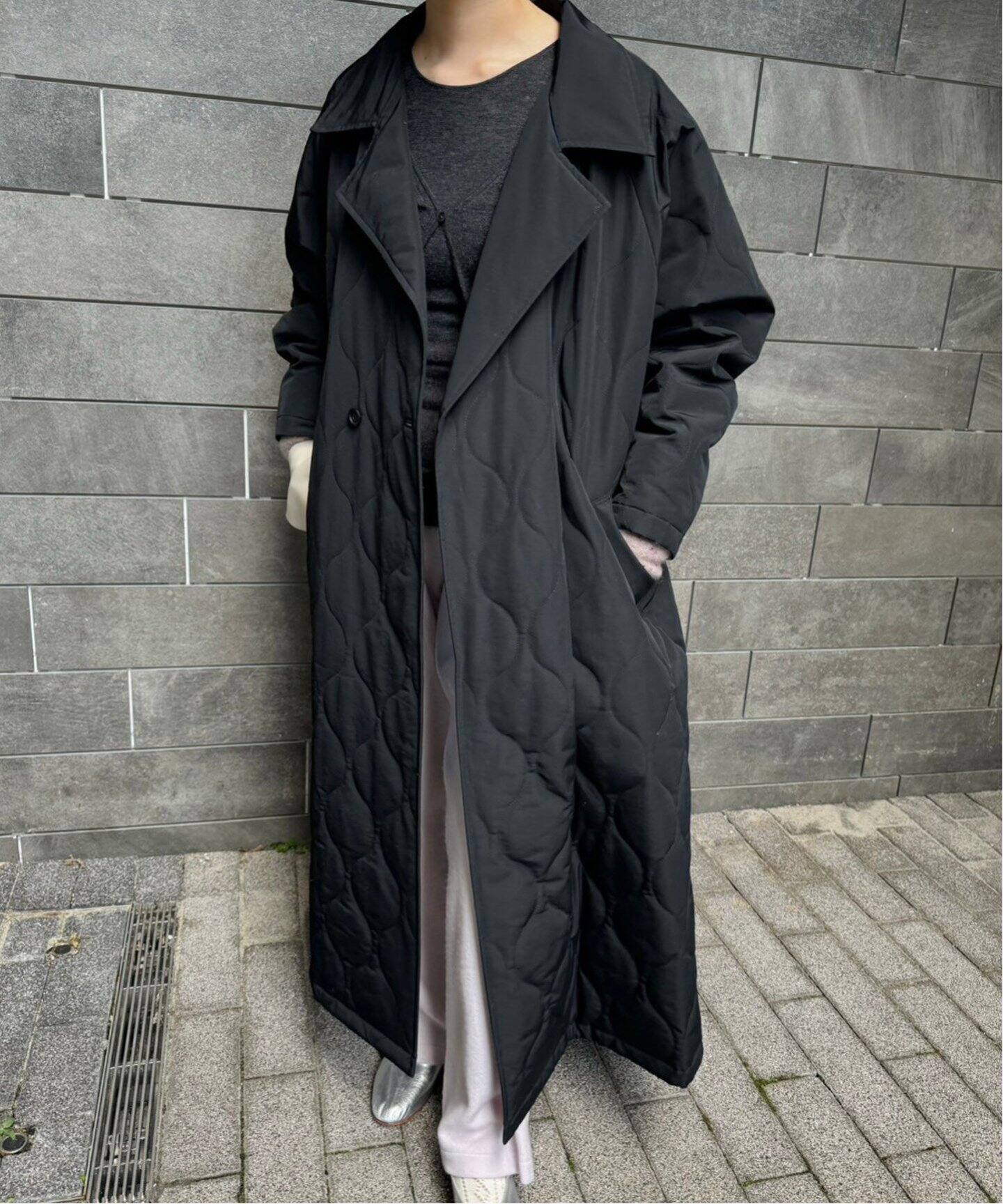 VACHEMENT / ヴァシュモン】キルティングトレンチコート（中綿  