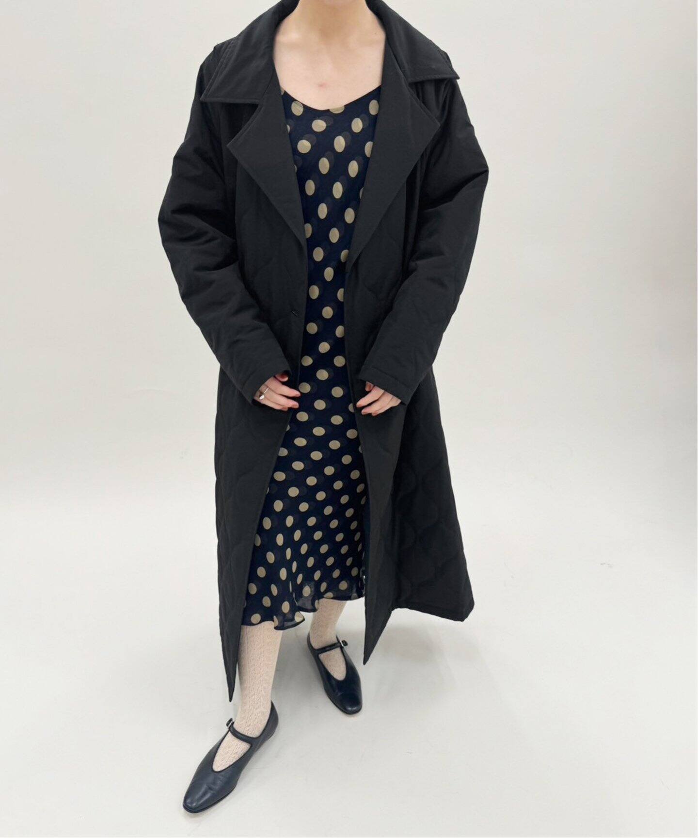 VACHEMENT / ヴァシュモン】キルティングトレンチコート（中綿  