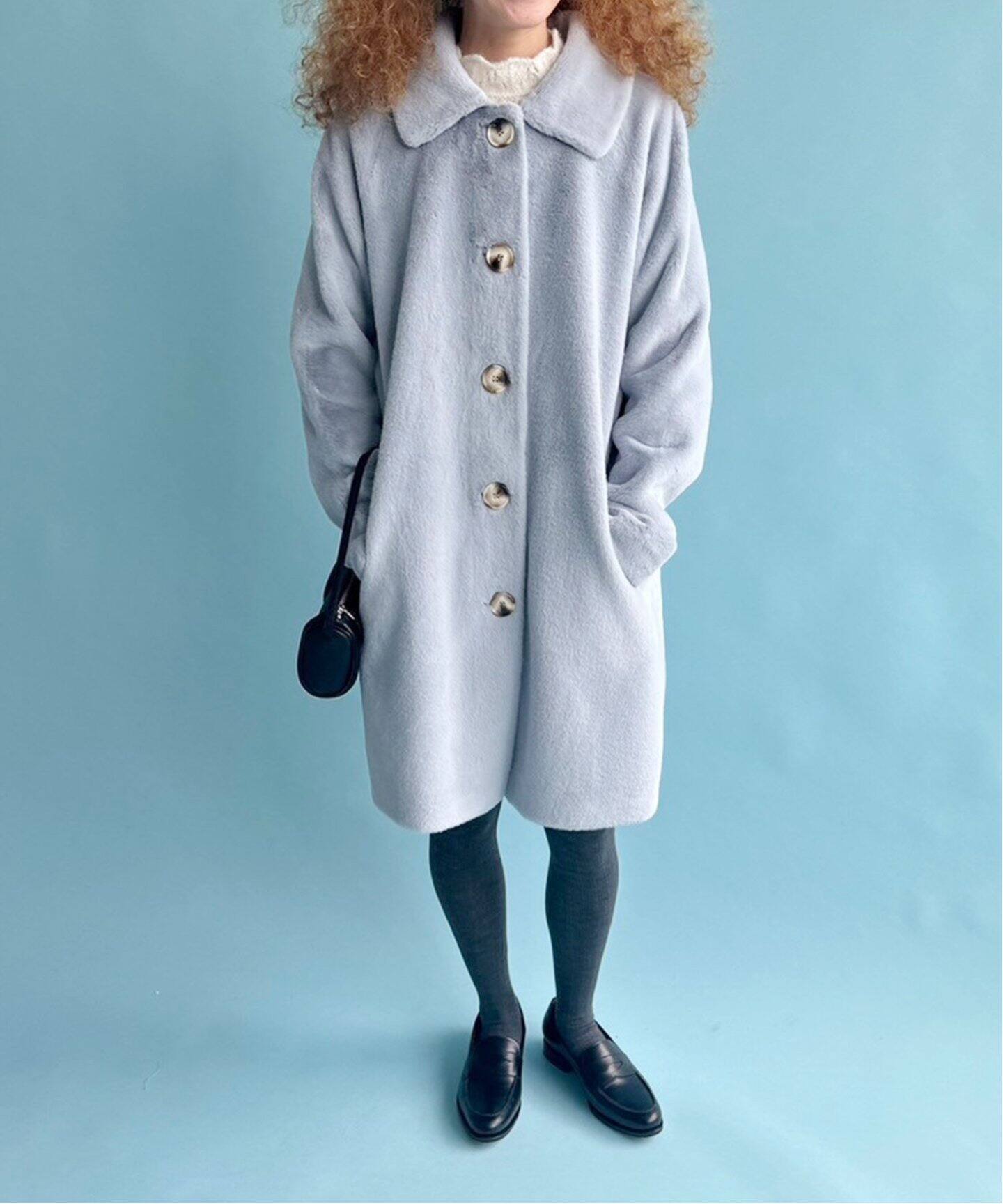 SELEXION for LULU】リバーシブルフェイクファーミディコート（その他  