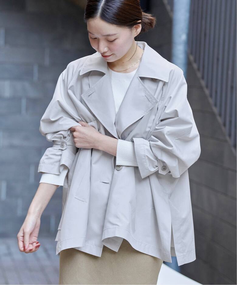 追加》PE/ポプリンオーバーショートコート（その他ブルゾン／アウター  