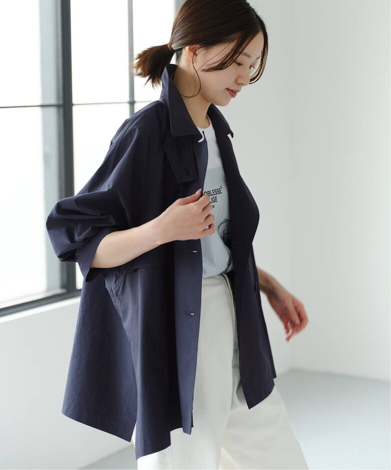 追加2》PE/ポプリンオーバーショートコート（その他ブルゾン／アウター  