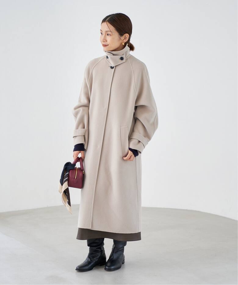 スーパー160ダブルフェイスステンカラーコート（ステンカラーコート  