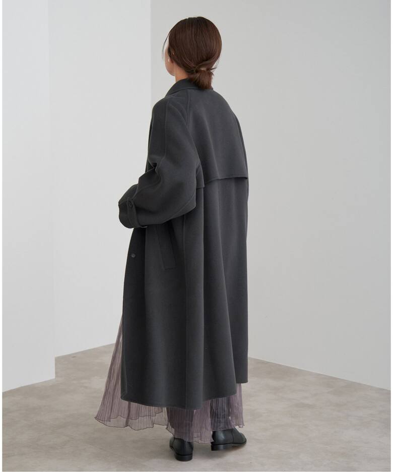 スーパー160ダブルフェイスステンカラーコート（ステンカラーコート  