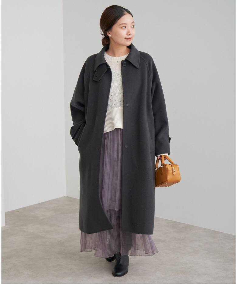 スーパー160ダブルフェイスステンカラーコート（ステンカラーコート  