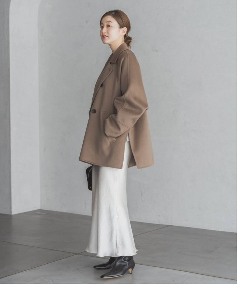 スーパー160ダブルフェイスショートコート（その他ブルゾン／アウター  