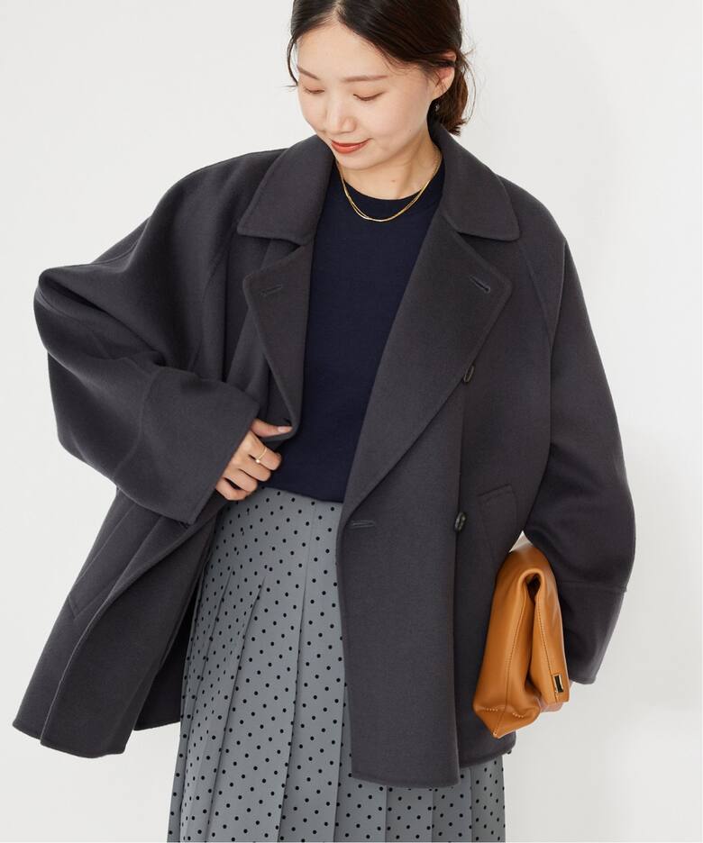 スーパー160ダブルフェイスショートコート（その他ブルゾン／アウター  