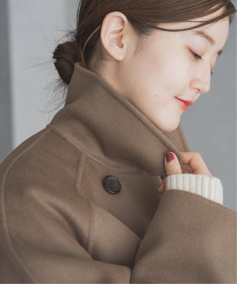 スーパー160ダブルフェイスショートコート（その他ブルゾン／アウター  