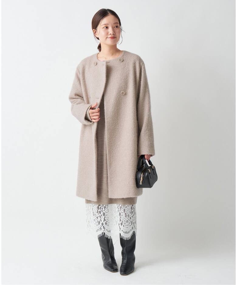 カラーレスループコート（ノーカラーコート）｜IENA（イエナ）の通販  