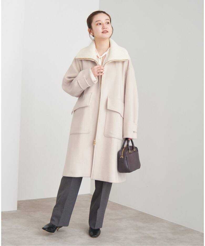 ロイヤルジーロン ビーバー畦ニットカラーコート（その他ブルゾン  