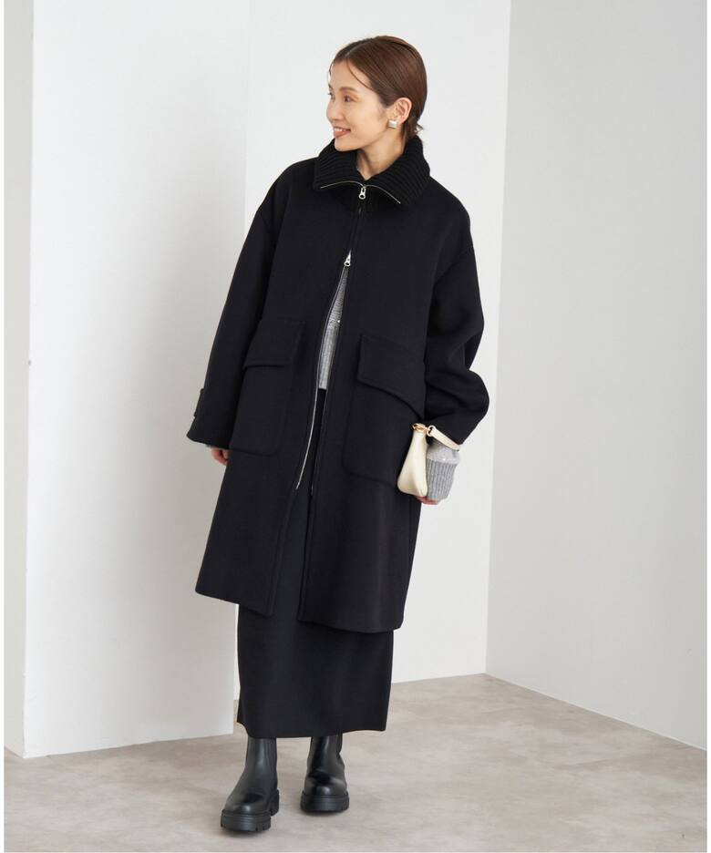 ロイヤルジーロン ビーバー畦ニットカラーコート（その他ブルゾン  