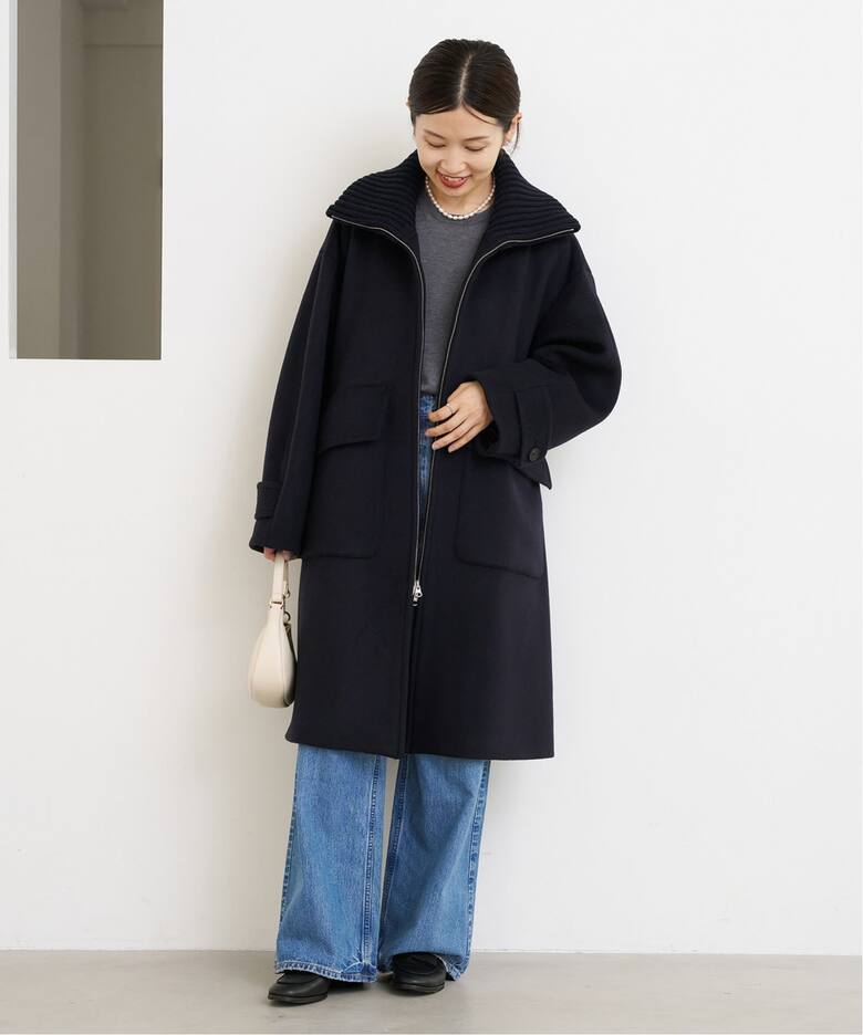 ロイヤルジーロン ビーバー畦ニットカラーコート（その他ブルゾン  