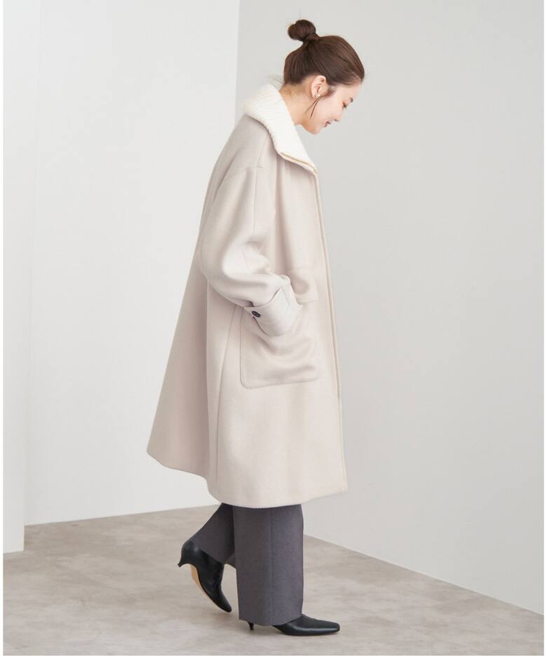 ロイヤルジーロン ビーバー畦ニットカラーコート（その他ブルゾン  