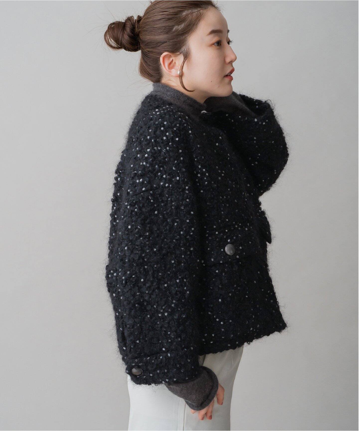 イエナ　ノーカラーショートコート IENA（イエナ）の「MANTECO ショートコート◇（ノーカラーコート