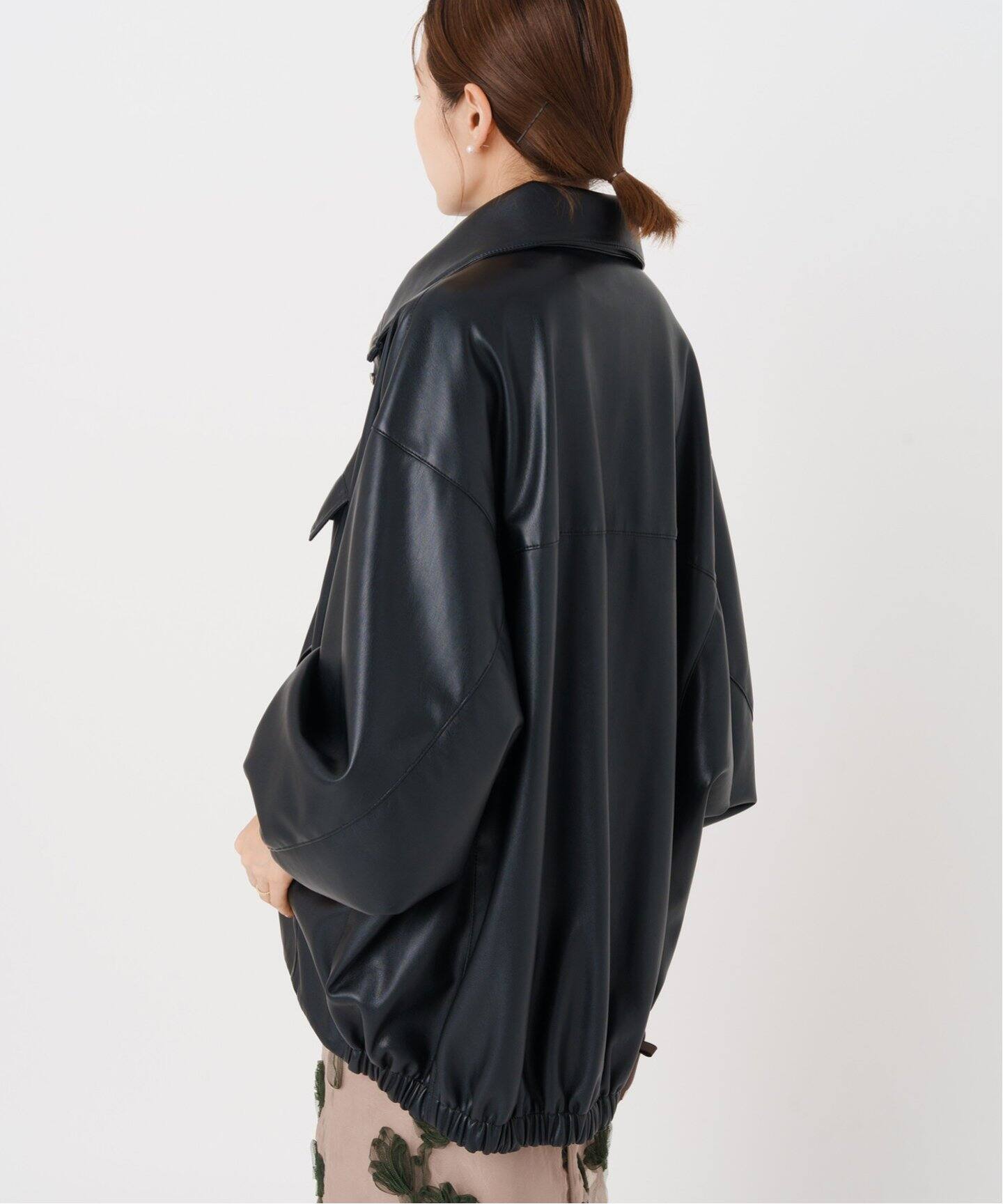 レザーライクブルゾン（レザージャケット）｜IENA（イエナ）の通販 