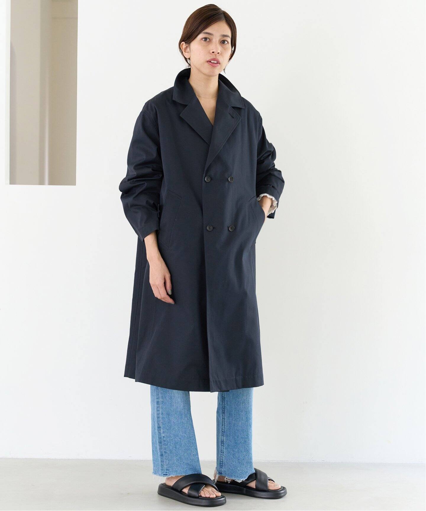 シャンブレーツイル撥水フォルムコート（その他ブルゾン／アウター 