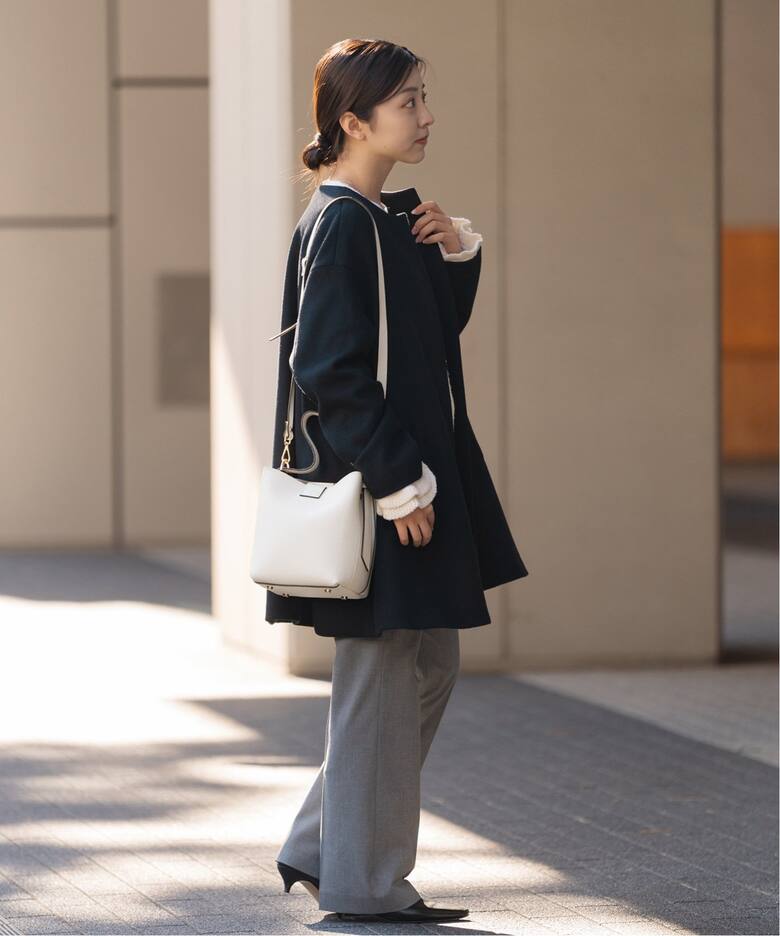 シャルムビーバーAラインコート（ノーカラーコート）｜IENA（イエナ  