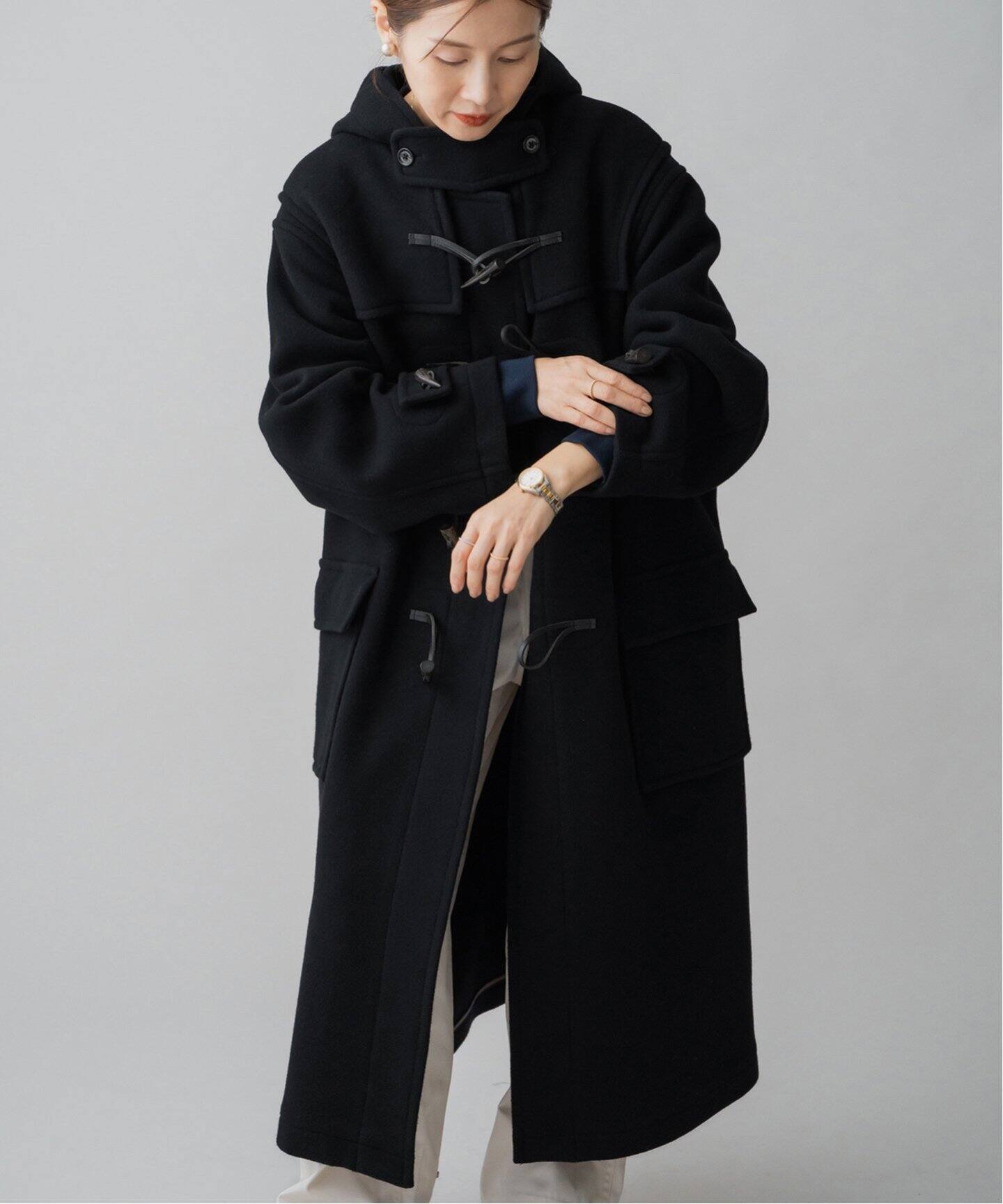 MONTGOMERY/モンゴメリー 別注 140sパイル ロングダッフルコート 