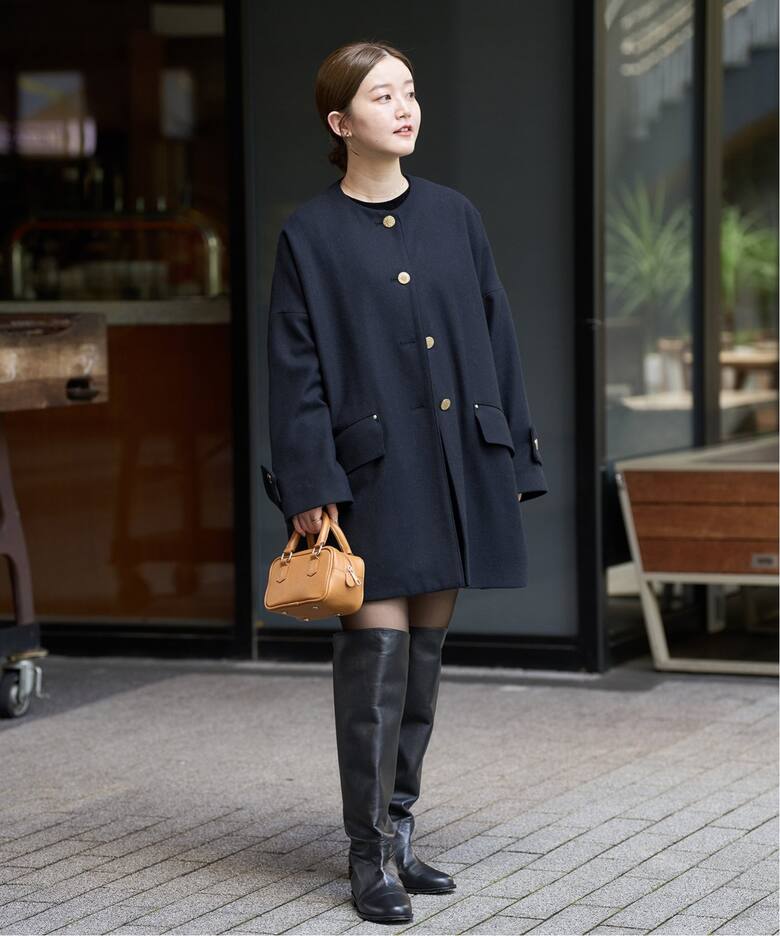 MACKINTOSH/マッキントッシュ 別注 HUMBIE ノーカラーコクーンコート  