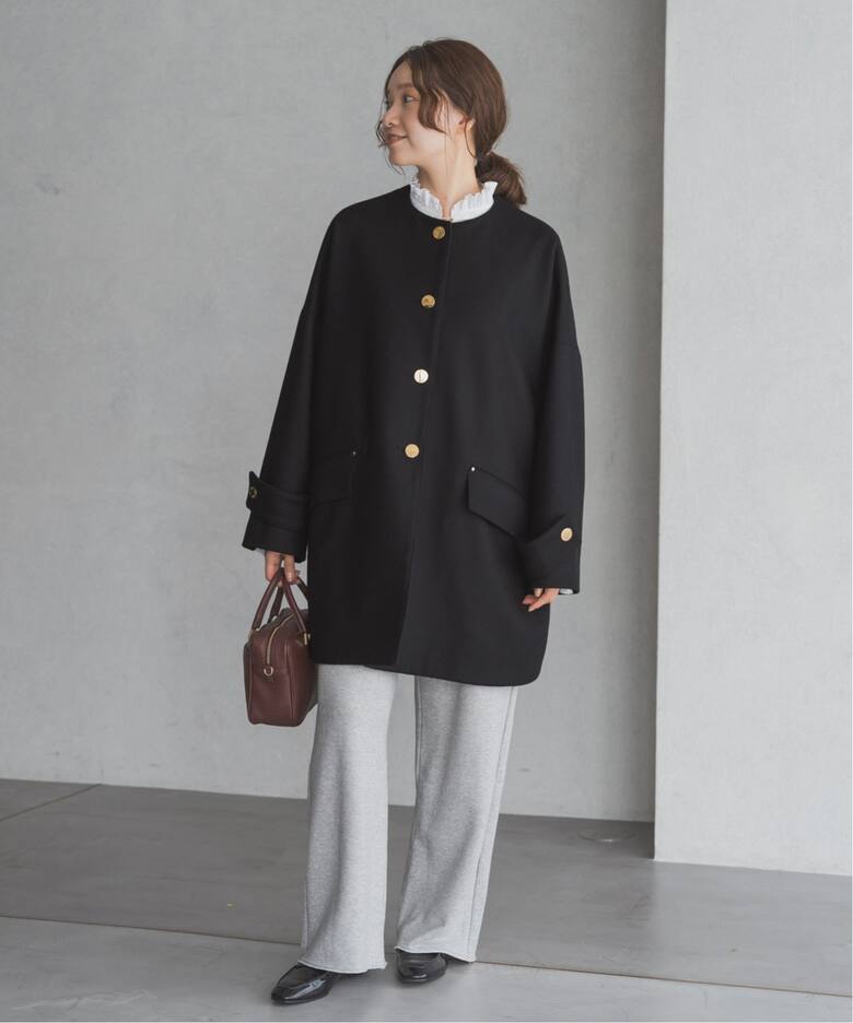 MACKINTOSH/マッキントッシュ 別注 HUMBIE ノーカラーコクーンコート  