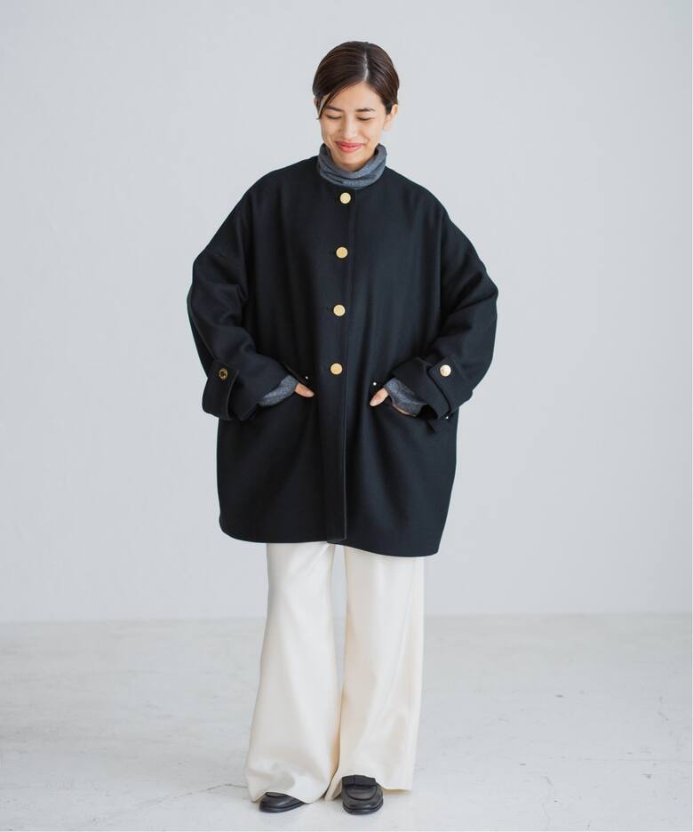 MACKINTOSH/マッキントッシュ 別注 HUMBIE ノーカラーコクーンコート 