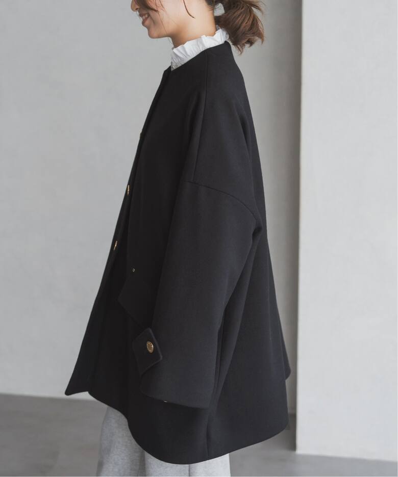 MACKINTOSH/マッキントッシュ 別注 HUMBIE ノーカラーコクーンコート 