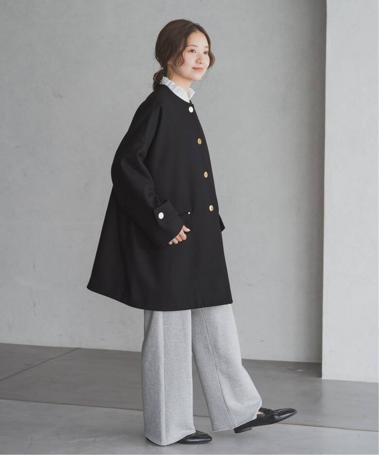 MACKINTOSH/マッキントッシュ 別注 HUMBIE ノーカラーコクーンコート 