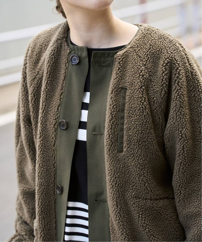 VACHEMENT/ヴァシュモン 別注 ボアミドルコート（ボア・フリース  