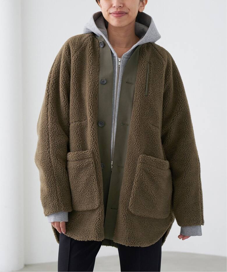 VACHEMENT/ヴァシュモン 別注 ボアミドルコート（ボア・フリース  