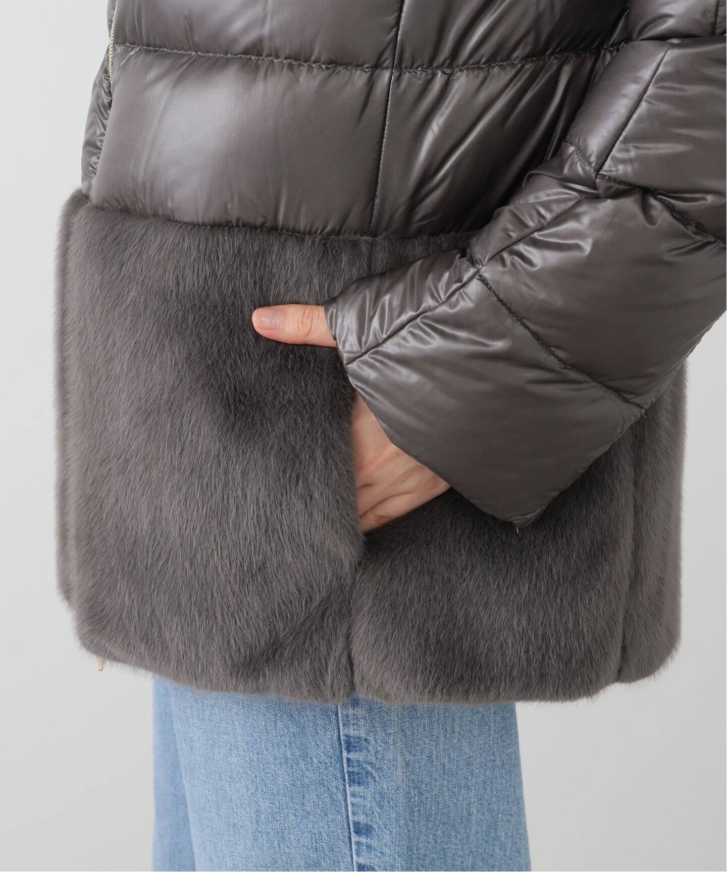 アウターその他 HERNO PI001933D12017Z DOWN JACKETS HERNO/ヘルノ COMBI DOWN ダウンジャケット PI001933D12017Z