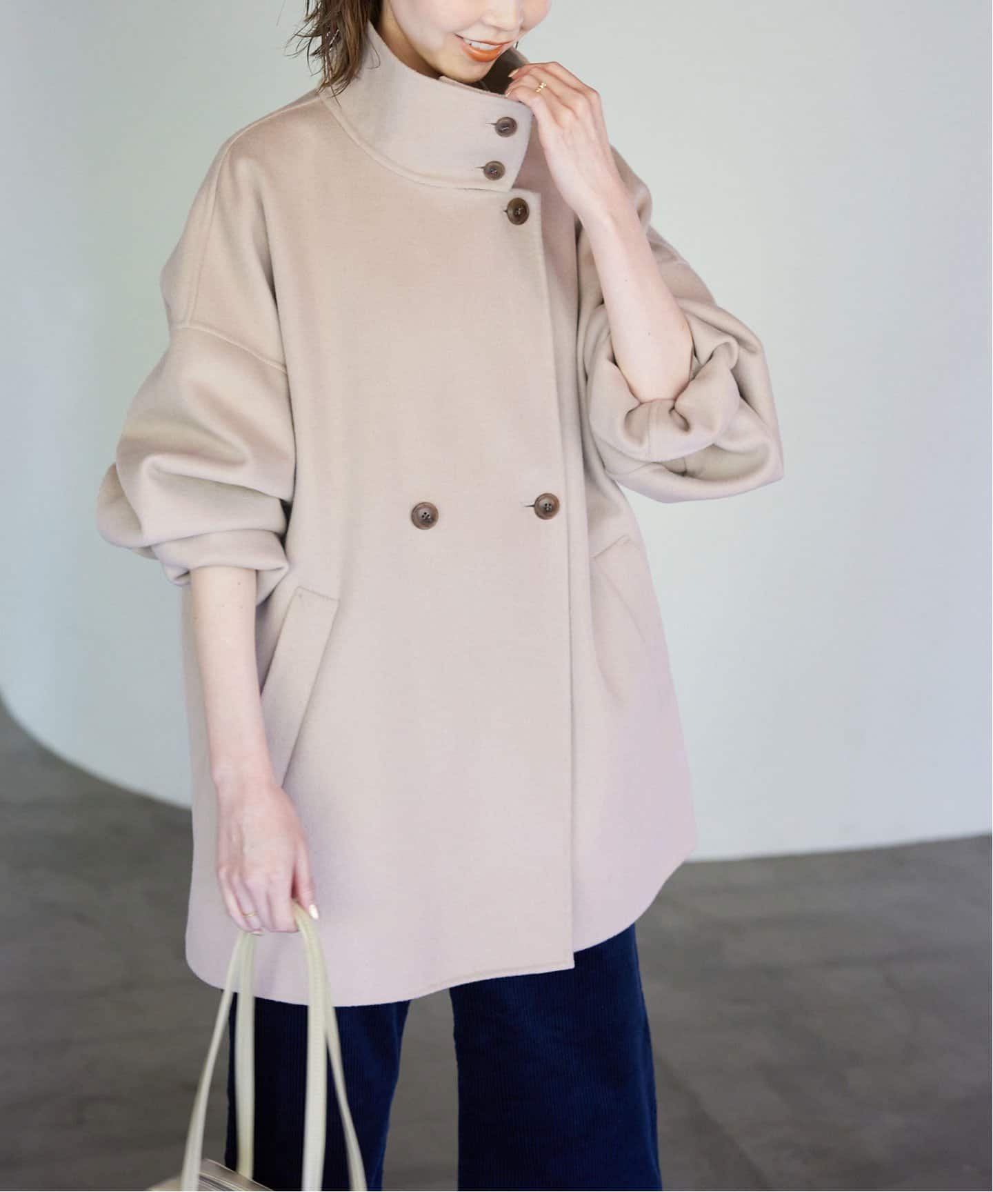 SLOBE IENA　HAMILTONスタンドコート　ベージュ SLOBE IENA HAMILTONスタンドコートベージュ