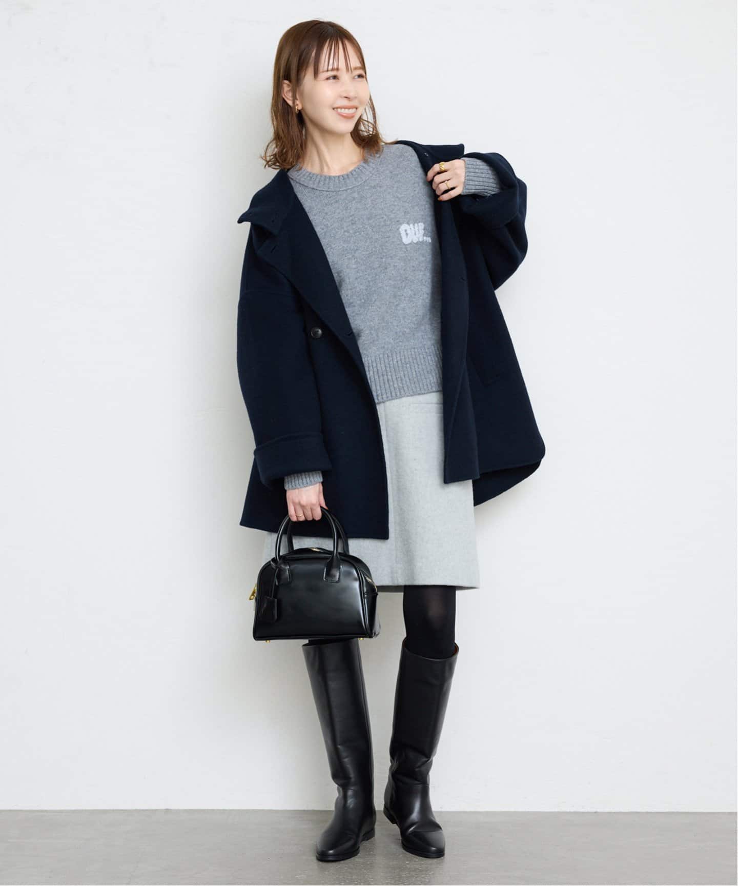 souple woolダブルフェイススタンドコート（その他ブルゾン