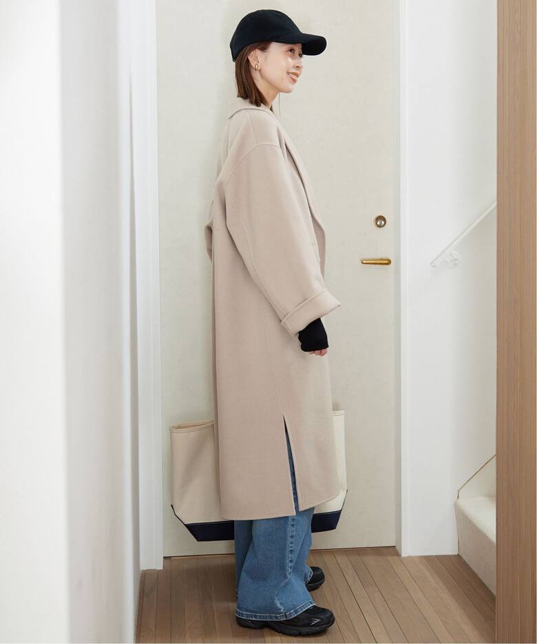 souple woolダブルフェイスチェスターコート（チェスターコート  