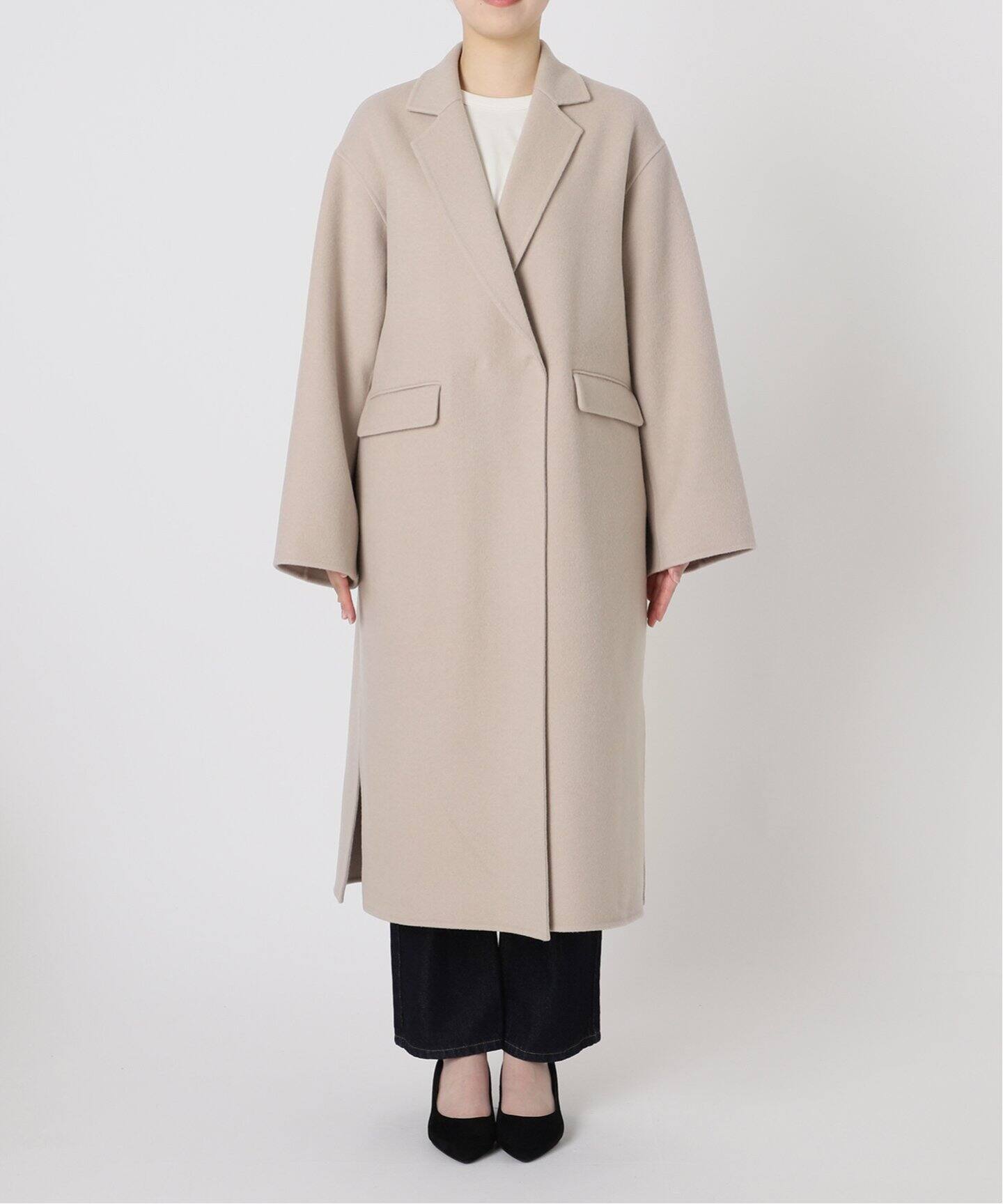 souple woolダブルフェイスチェスターコート（チェスターコート 