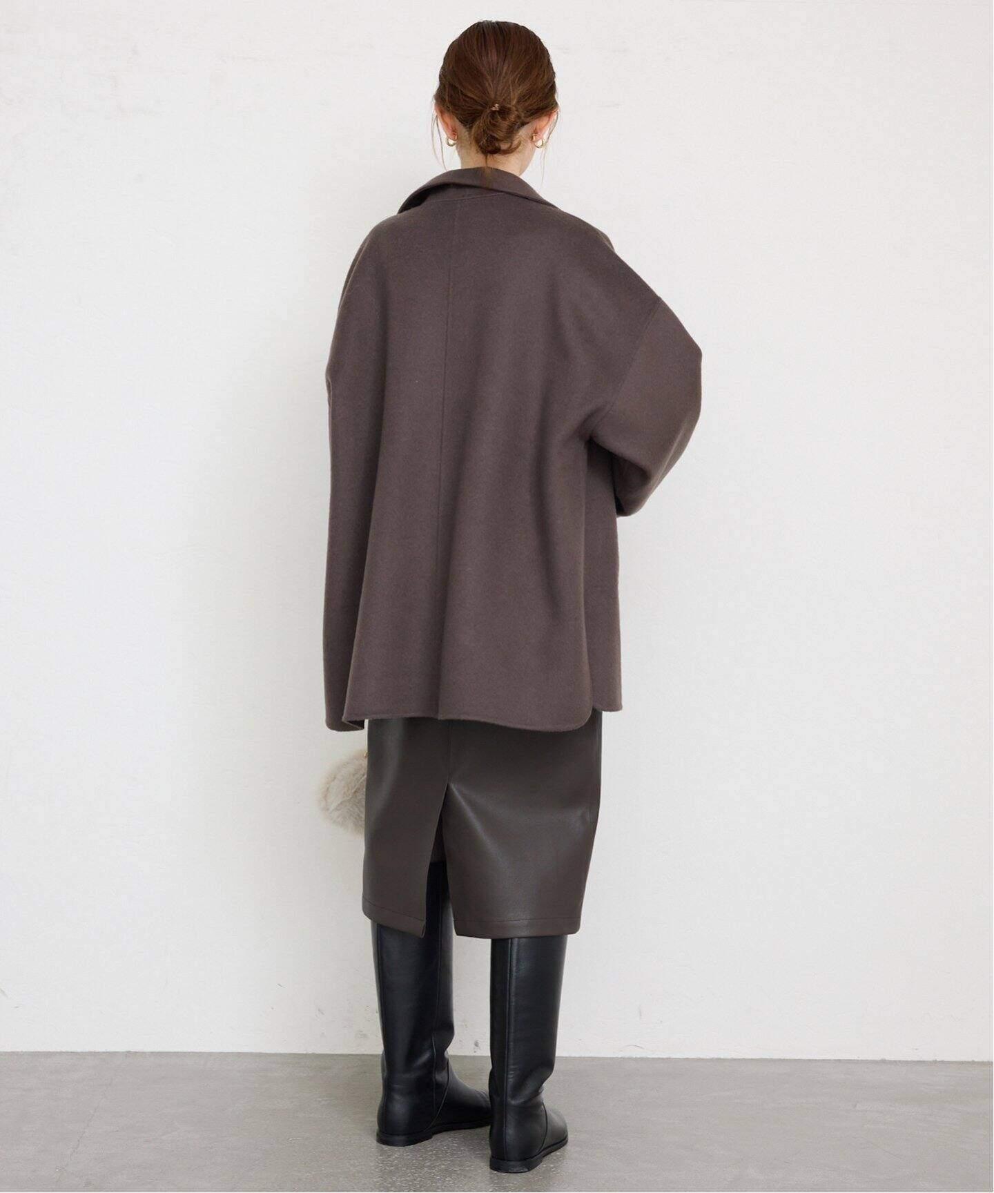 ダブルフェイススタンドコート（その他ブルゾン／アウター）｜SLOBE