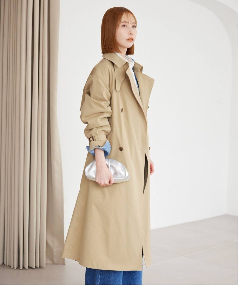 コットンライクウォッシャブルトレンチコート（トレンチコート  