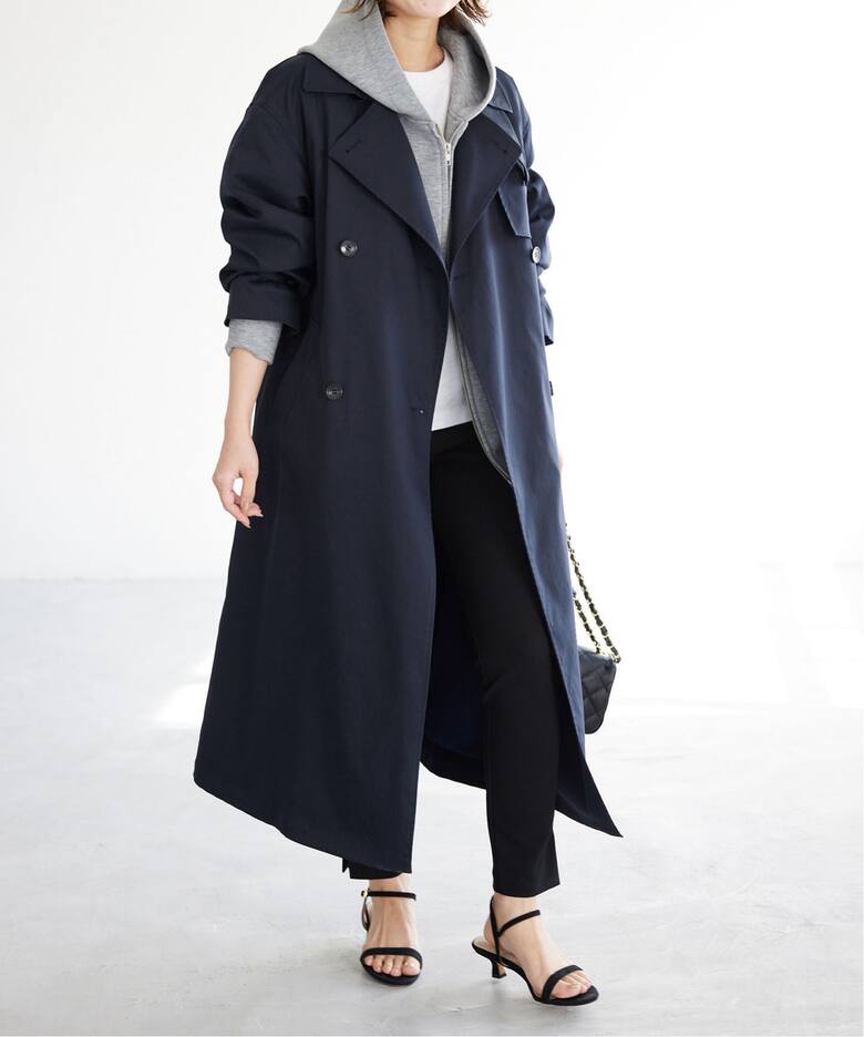 コットンライクウォッシャブルトレンチコート（トレンチコート  