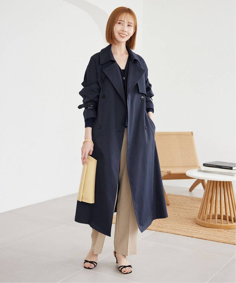 コットンライクウォッシャブルトレンチコート（トレンチコート  