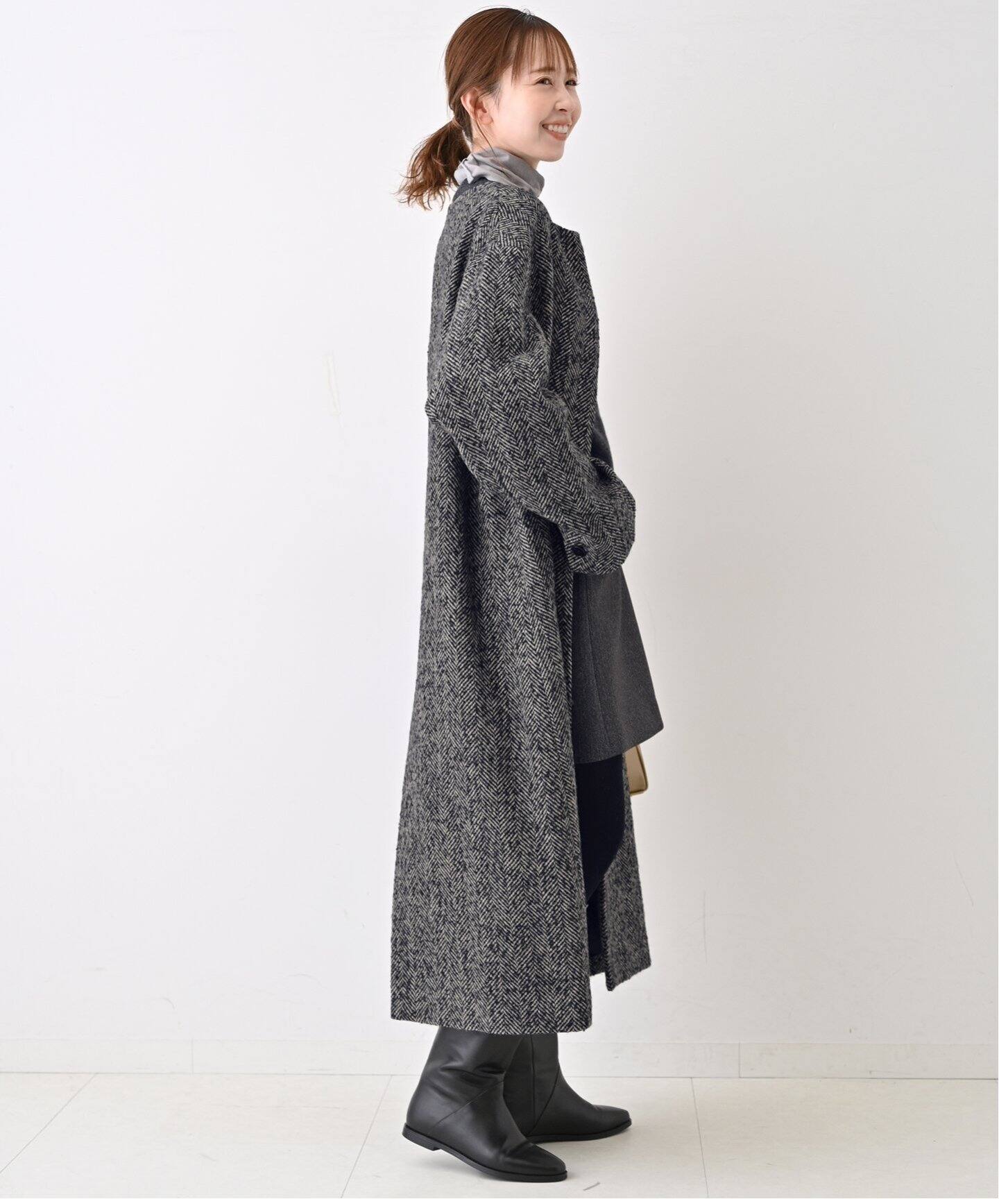 ツイードノーカラーコート（ノーカラーコート）｜SLOBE IENA（スローブ  