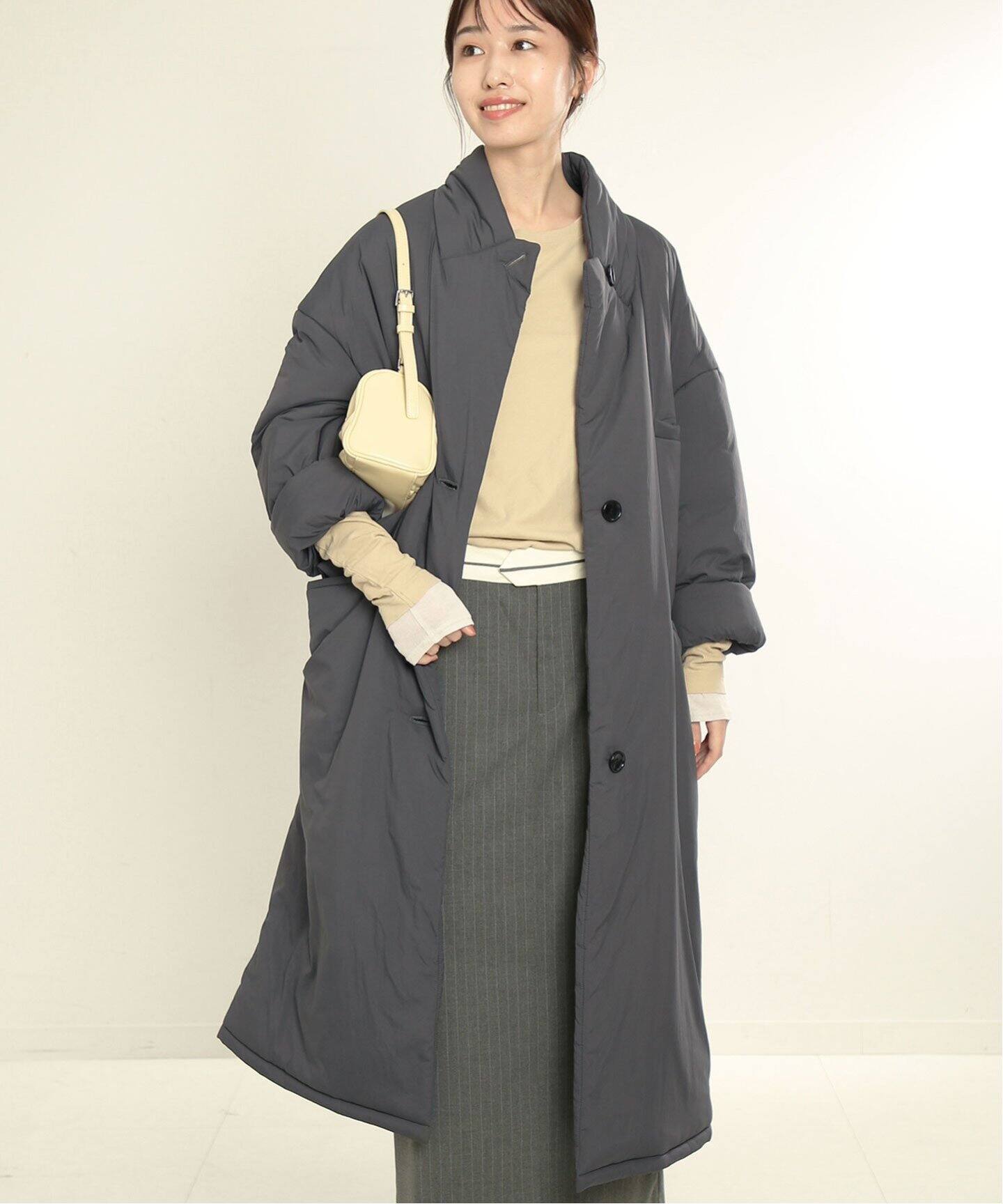 美品SLOBE IENAスローブイエナゆったり24AWtopthermoコート♪ topthermo コート（その他ブルゾン／アウター）｜SLOBE IENA（スローブ