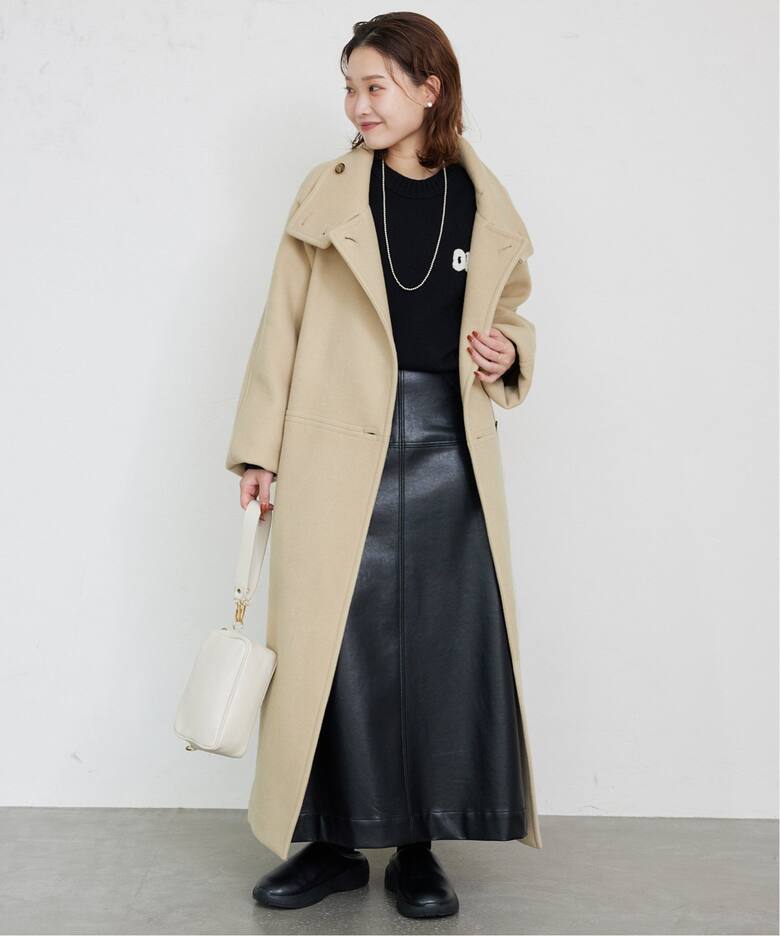 パイルメルトンスタンドコクーンコート（その他ブルゾン／アウター  