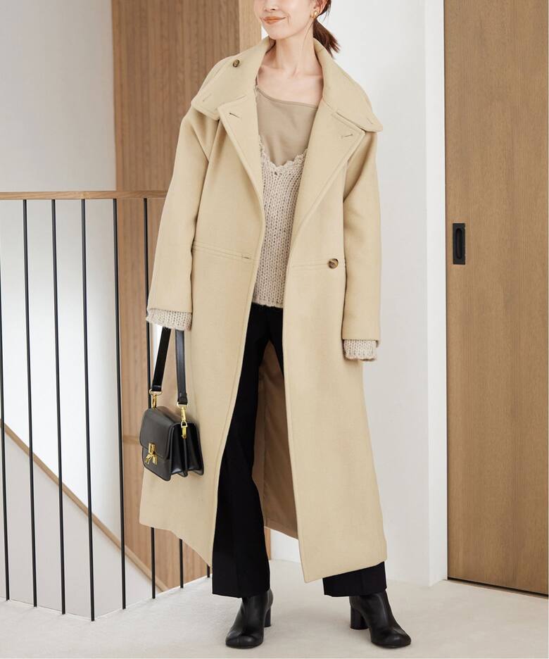 パイルメルトンスタンドコクーンコート（その他ブルゾン／アウター  