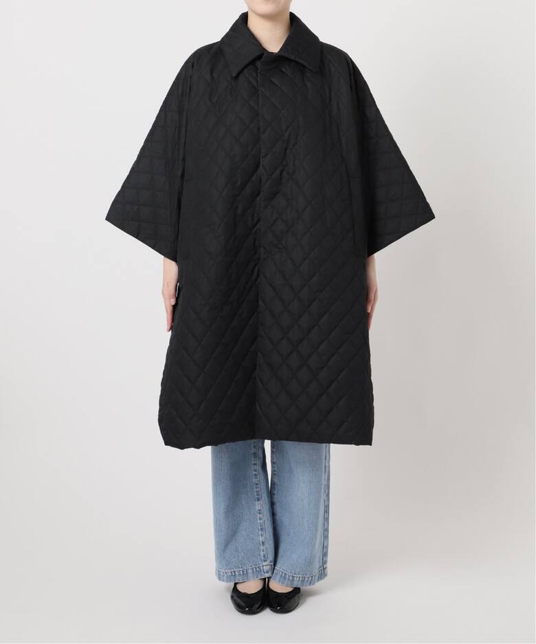 IENA LA BOUCLE リバーシブルキルティングポンチョ（中綿 