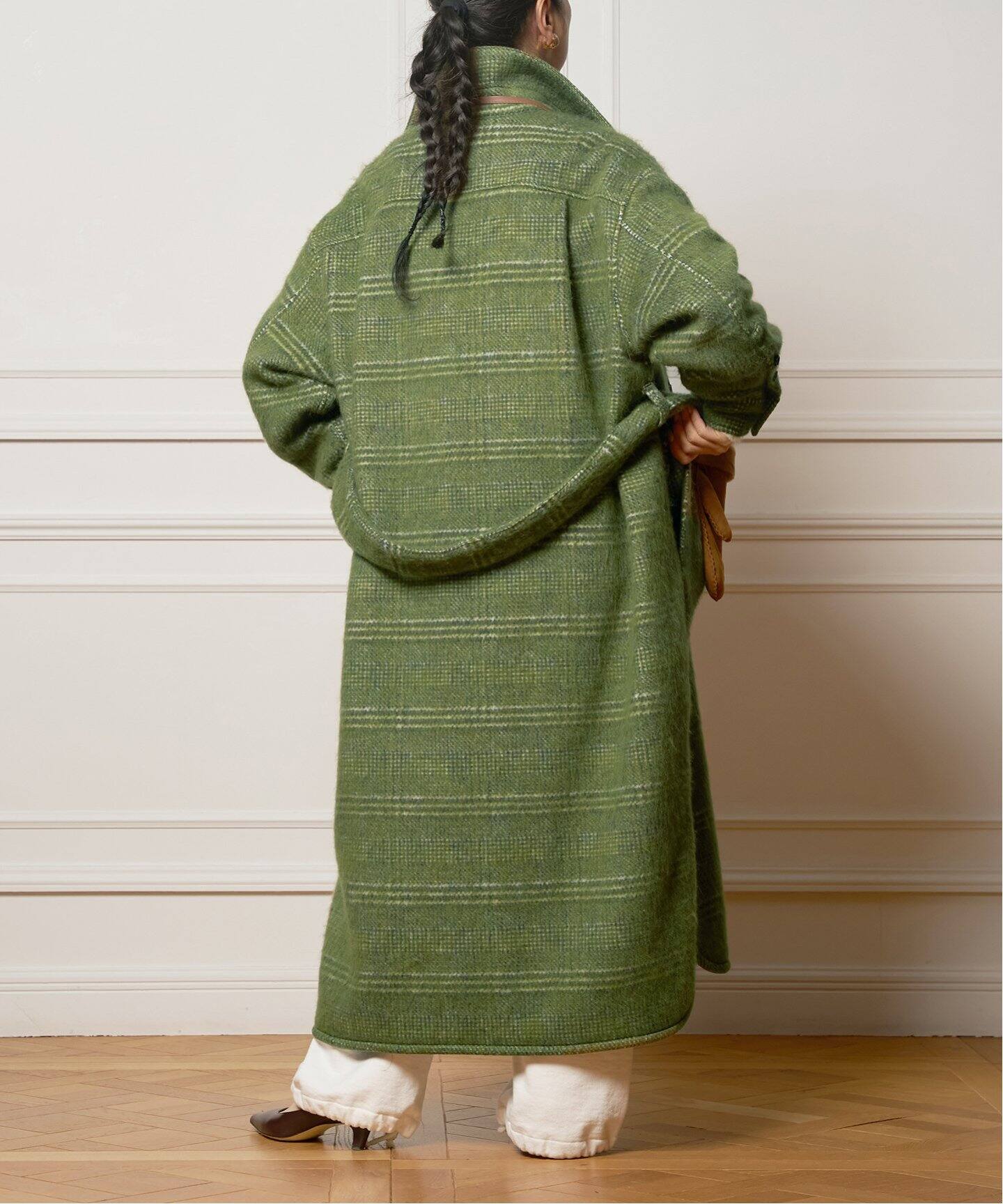 IENA イエナ　LA BOUCLE モヘア　シャギーコート　NV色 IENA（イエナ）の「IENA LA BOUCLE モヘアシャギーVネックコート