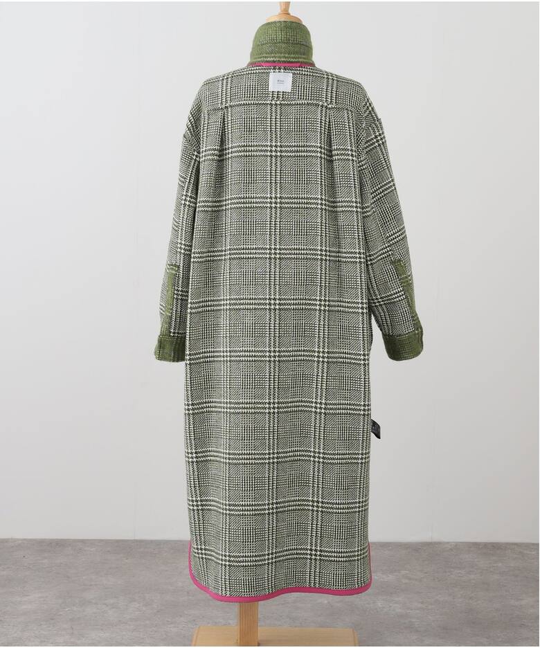 IENA LA BOUCLE プレイドシャギーウールシャツコート（その他ブルゾン 