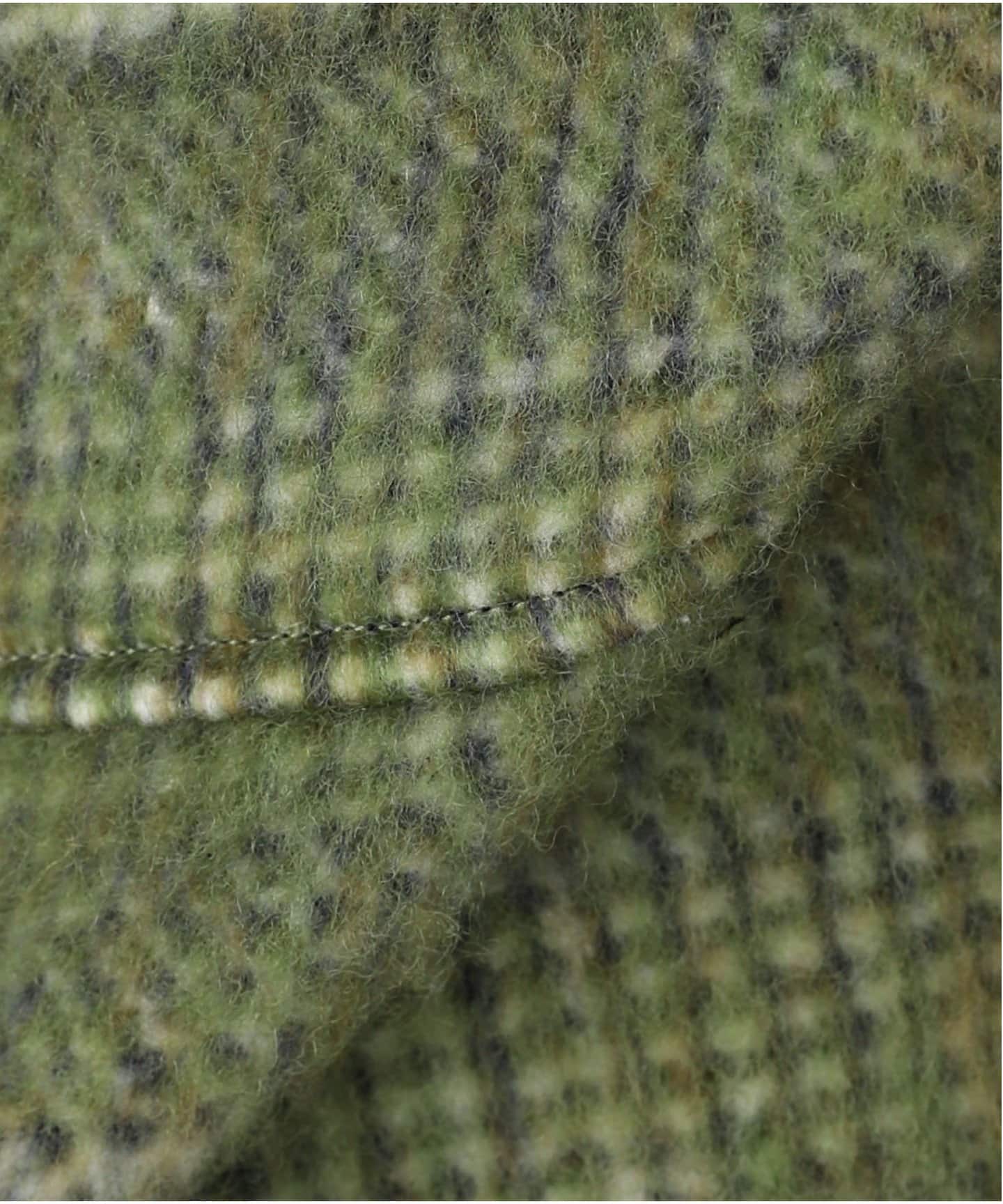 IENA LA BOUCLE プレイドシャギーウールシャツコート（その他ブルゾン