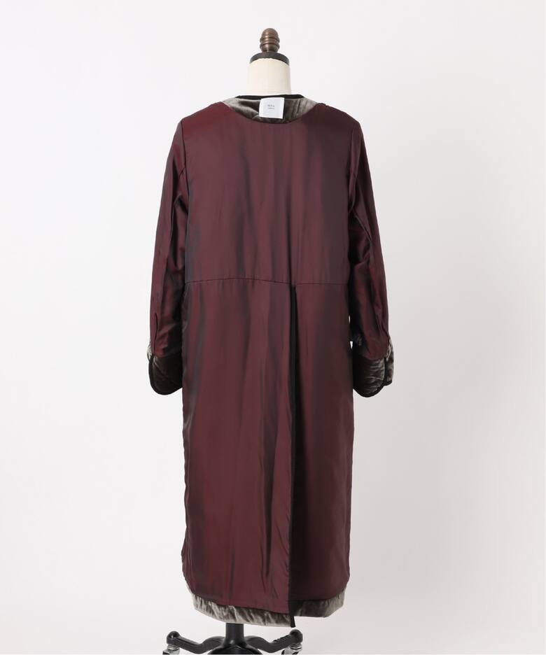 IENA LA BOUCLE ベロアキルティングコート（中綿・キルティング 
