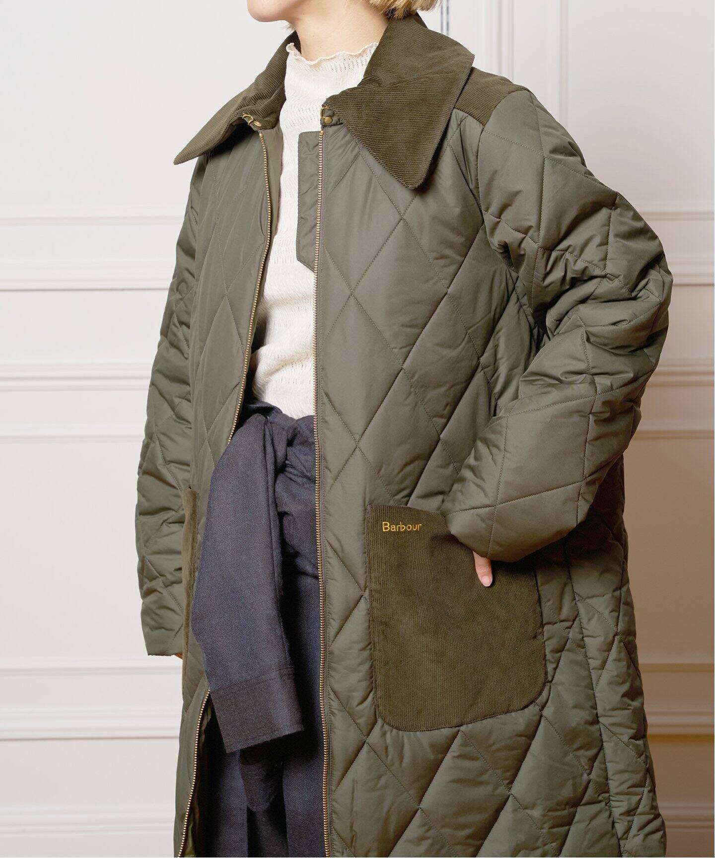 BARBOUR/バブアー malton quilt キルティングコート LQU1760OL71（中綿 