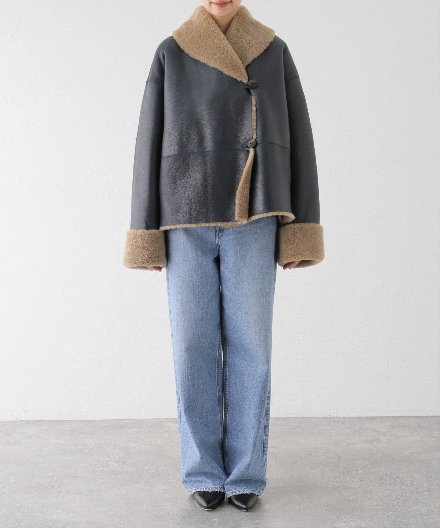 未使用 GUSHLOW&COLE ムートンコート 定価27万5000円 tax 