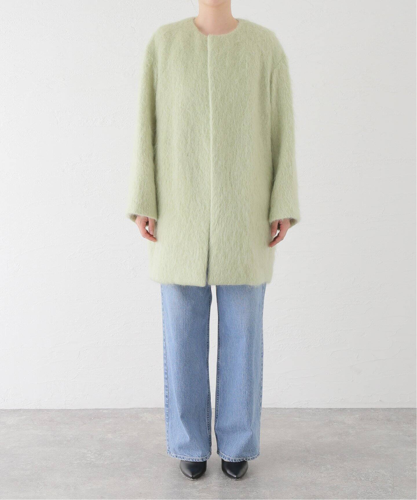 AURALEE/オーラリー BRUSHED MOHAIR MIX SHAGGY コート A24AC01KS  