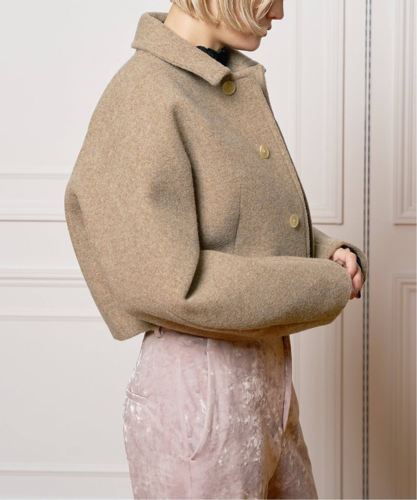 AURALEE/オーラリー SPONGE WOOL MELTON ショートブルゾン A24AB06SB 